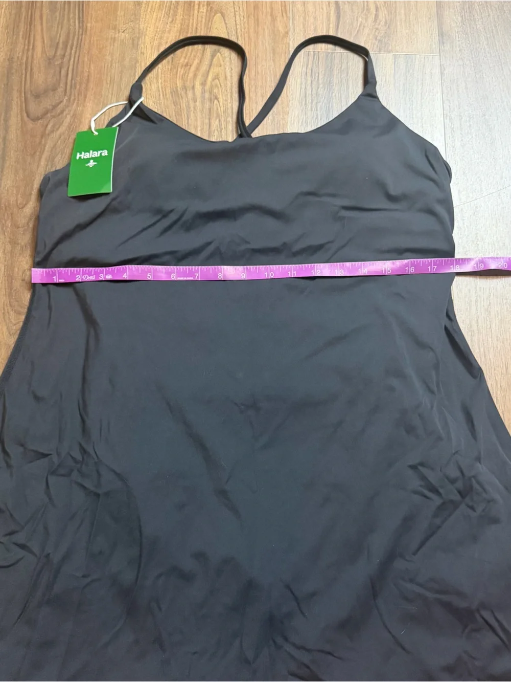 HALARA SoftlyZero™ Plush Backless Active Dress-Easy Peezy black Sz XL - Picture 5 of 7